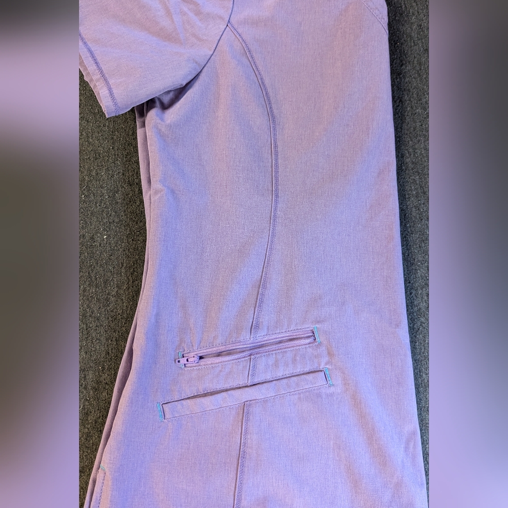 ScrubStar Purple Scrub top Size M - Picture 3 of 4